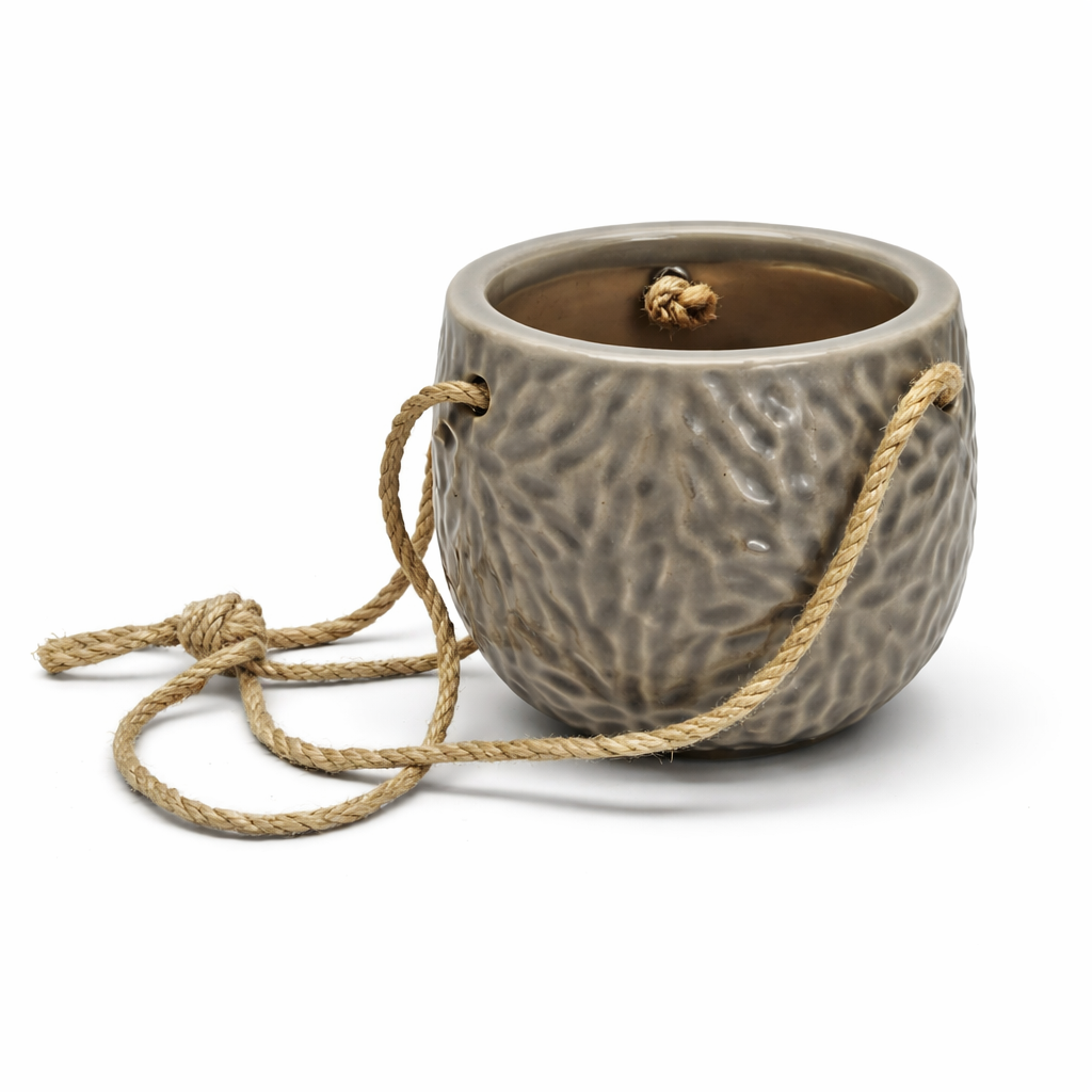 Ceramic Hanging Planter Hanging Flower Pot Small Plant Pot for Indoor Plant Disco Ball Planter 