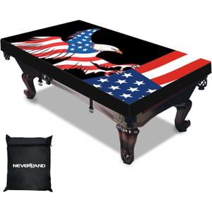 NEVERLAND Pool Table Cover 8ft - Waterproof & Dustproof, Indoor & Outdoor Protection, Oxford Cloth Tear-Resistant Scratch-Proof Billiard Table Covers for Home and Billiard Room