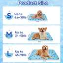 Pet Cooling Gel Pad with Patent Technology, 44in Dog Cooling Mat for Summer, Self Cooling Mat for Large/Medium/Small Dogs, Non-Slip Waterproof Durable Mat for Dog Beds, Car, Indoor & Outdoor Use