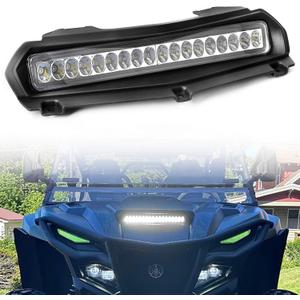 Scoop Hood Light for RMAX 1000 Wolverine RMAX2 RMAX4 1000 2021-2024, PSLER RMAX 1000 Front LED Auxiliary Spot Daytime Running Light Wolverine RMAX2 RMAX4 Accessories