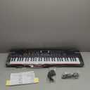 61 keys keyboard piano, Electronic Digital Piano with Built-In Speaker Microphone, Sheet Stand and Power Supply, Portable piano Keyboard Gift Teaching for Beginners (Black)