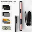 harusaki iPhone 16 Pro Wallet Case with Hidden Card Slot - Wireless Charging Compatible iPhone 16 Pro Case with Card Holder for Women and Men (Pink Gold)