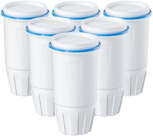Water Filter Replacement Compatible with Zero Pitcher and Dispensers ZR-001, ZR-017, ZP-006 ZD-013, Reduces Lead,TDS, PFOA/PFOS, Chlorine and More, by NUTTUTO, Pack of 6