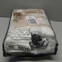 Linen Blackout Curtains 108 Inch Long 2 Panels Pinch Pleated with Hooks Rings Curtains Noise Reducing Heavy Drapes Ceiling Floor Back Tab Boho Flax Linen Drapes for Living Room Office Bedroom 9 Ft (Beige White)