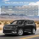 Floor Mats for 2020-2026 Cadillac XT6 6 Seats, Custom Fit TPE Liners | All Weather Floor Liners Fit Cadillac XT6 Heavy Duty Car Mats 3 Row & Trunk with Backrest Mat Accessories Odorless Anti Slip
