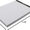 Amazon Basics Quad-Ruled Graph Paper Pad with Sturdy Back, Perforated, 8.5" x 11.75", White, 100 Sheets/Pad, 2-Pack