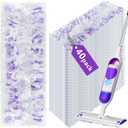 40 Count Power Mop Pads for Swiffer Power Mop Multi-Surface Mop,for Swiffer Wet Pads Refill,Wood Floor Pads for Swiffer Power Mop Wood Mop,Refills for Swiffer Mop Pads for Floor Cleaning