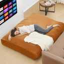 Bean Bag Chairs for Adults - Giant Bean Bag Convertible Floor Sofa, Full