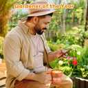 Gardening Coffee Mug Christmas Birthday Gifts for Women Men Boss Teacher Mom Dad Best Friend,Cool HandMade Office Desk Fall Decor White Elephant Gift,Novelty Plant Lovers Pot Cup with Shovel Spoon Set