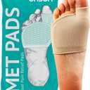BRISON Metatarsal Pads for Women and Men Ball of Foot Cushion - Gel Sleeves Cushions Pad - Fabric Soft Socks for Supports Feet Pain Relief - 2 Pairs M (Men 7.5-9.5, Women 9-11) (Beige)