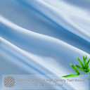 100% Viscose Derived from Bamboo Pillow Cases Set of 2, Breathable Cooling Pillowcases for Hot Sleepers, 600 Thread Count, Silky Soft, Standard Size, Blue