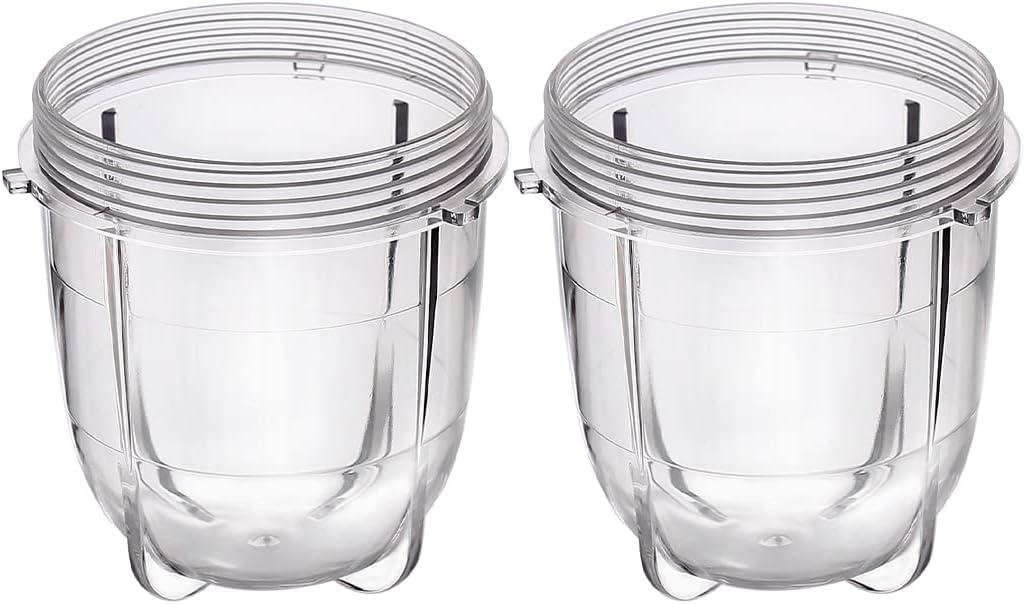 Replacement Parts Cups Accessory Compatible with Original Magic Bullet 250W MB1001 Blender (2 12oz cups)