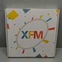 XFM Large Blue Wall Clock 16 Inch Silent Wall Clocks Battery Operated Tulip Flowers Round Analog Clock for Kitchen Bedroom Living Room Decor