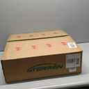 STERREN RGB Ceiling Fans with Lights, 20'' Smart LED Ceiling Fan with Remote/ APP Control, Modern Low Profile Bladeless Chandelier Fan, Dimmable White Fandelier for Bedroom, Living Room, Kitchen