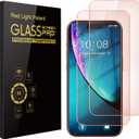 2 Pack Screen Protector for iphone 17 Pro [6.3 inch] with Installation Frame, New Red Light 9H Tempered Glass Screen Protector Upgraded Protection, Anti-Blue Light