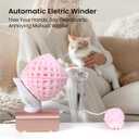 Electric Yarn Winder, Heavy-Duty Yarn Ball Winder 10 oz Large Capacity, Automatic Yarn Cake Winder Spinner Roller, Crocheting Tools Supplies for Knitting Lovers(Rose Gold)