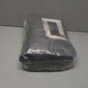 Magnetic Thermal Insulated Door Curtain,Fits Door Size 38'' x 82'', Durable Oxford Cloth Thicken Cotton Fiber Fill, Temporary Door Insulation Cover,Soundproof Weatherproof Doors Blanket (Gray)