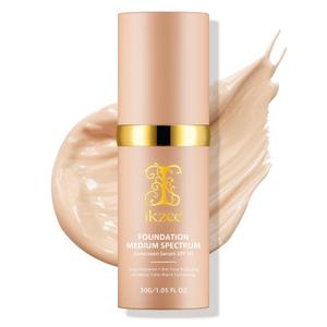 4 in 1 Foundation Liquid, Medium Coverage Color Changing Foundation with SPF 50+, Longwearing & Waterproof, 30 G