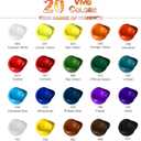 Professional Acrylic Paint Sets-20 Colors(75ml/2.54oz)-Heavy Body Acrylic Paint Tubes,Art Supplies for Canvas Painting,Rocks,woods & Egg, Thick Body Paints for Artists,Adults,Beginners