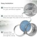 Vent Systems 8" Filter Replacement - Duct Filter - G4 Class Filtration Purifier System with Steel Mesh Screen - Air Vent Filters for Dust Collection/Air Purification - Rigid/Flexible Vent Hose