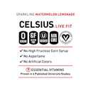 CELSIUS Sparkling Watermelon Lemonade, Sugar Free Energy Drink, 12 Fl Oz (Pack of 12)