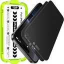 Esanik 2-Pack for iPhone 17/16 Pro Matte Privacy Glass Screen Protector, Anti-Glare & Anti-Spy,Anti-Reflection, Smooth as Silk, Military-Grade 9H Hardness, Flawless Fit Tray