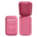 NYX PROFESSIONAL MAKEUP Buttermelt Powder Blush, Fade and Transfer-Resistant Blush, Up to 12HR Make Up Wear, Vegan Formula - For The Butta (0.17 Ounce (Pack of 1))