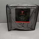 Tribeca Living VENICEDUVET Venice Velvet Oversized Solid Duvet Set, King, Smoke Grey