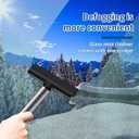 Snow Brush and Ice Scrapers for Car Windshield,Multifunctional Glass Cleaning Tool,Window Squeegee for Snow Rainy Foggy Weather,Detachable Snow Removal Tool with Ergonomic Grip for Cars Trucks Suvs