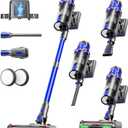 Cordless Vacuum Cleaner, Upgraded 650W 60KPA 70Mins Vacuum Cleaners for Home, Self-Standing Stick Vacuum Cleaner, Anti-tangle Wireless, OLED Screen, 1.8L Cup for Hardwood Floors,Carpet,Pet Hair,Car