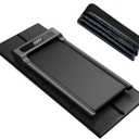 Treadmill Walking Pad Mat,63"x25.6",75"x30",1/4" Thick Exercise Bike Mats for Carpet/Hardwood Floors,Mat for Under Treadmill/Rowing on Carpet,Foldable Exercise Equipment Mat,Noise Shock Absorption