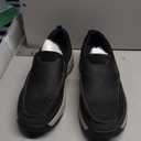 Cestfini Mens Orthopedic Slip On Walking Shoes (9.5, Black)