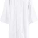 Happy Secret Matte Choir Robes for Church Adults Graduation Gown Baptismal Robes, 57"