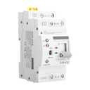 Mini ATS AC Automatic/Manual Transfer Switch 2P 63A 110V, ATS Manual Transfer for Uninterruptible Power Supply Home, Dual Auto Power Electrical Selector Switch DIN Rail MountG2R 2P 63A AC110V