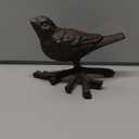 BRASSTAR Rustic Cast Iron Bird with Branches Statue Antique Garden Farmhouse Decoration Home Desk Figurine Replica Rust Color TQGJPT108