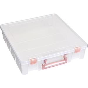 ArtBin 6955RL Super Satchel Compartment Box Clear Craft Organizer Storage Case - Rose Gold, Pack of 1
