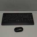 Wireless Keyboard and Mouse Combo - Dual System RGB Backlit Mouse and Keyboard,2.4G Rechargeable,Full-Sized Ergonomic Silent Design with Phone Holder for Windows Mac PC Laptop (Black-V2)