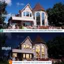 4 x Heat Control Window Film, Window Tint Sun Blocking Blackout and UV Protection, one-Way Privacy Mirror Reflective Film,Explosion-Proof Premium PET Material,Mercury Blue,17.5 Inch x 6.5 Feet