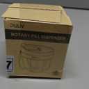 PULIV Portable Pill Dispenser Bottle, Vitamin Organizer with 7 Compartments, Holds Plenty of Supplements with Anti-Mixing & Wide Openings Design, Easy to Retrieve Meds, Includes 20 Pcs Sticky Labels (Black)