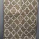U'Artlines Runner Rug for Hallway 26feet Non Slip Kitchen Floor Carpet Runners Beige Geometric Pattern Machine Washable Area Rug for Entryway Bathroom (2x6ft)