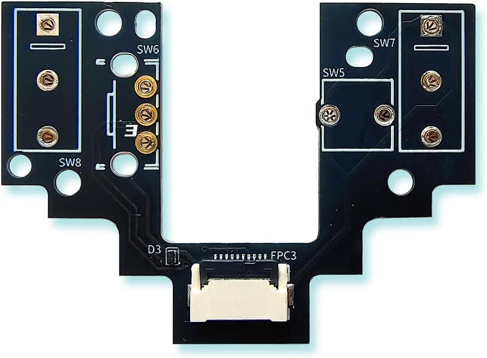 Hot-Swap Micro Switch PCB Kit for Logitech G Pro X Superlight 2 Lightspeed GPW4 Mice – ENIG Gold Pads, 6-Claw Clamps | Fix Double-Click & Customize Clicks