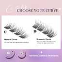 GAQQI Lash Clusters, Eyelash Clusters C Curve Cluster Lashes 168PCS 10-16MM, Wispy Individual Lashes Natural Cluster Eyelash Extensions (GQ03, C, 10-16mm)