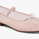 MUCCCUTE Women's Raffia Ballet Bow Flats Shoes Round Toe Slip-on Comfortable Mary Jane Mesh Flats, Size 9, Nude