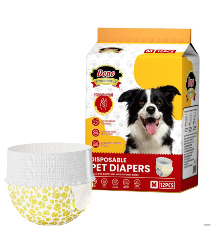Disposable Dog Diapers for Female Dogs – Super Absorbent Pet Pants with Leak-Proof Core, Soft Breathable Material, Elastic Waist, XS–L Sizes(L(10pcs))