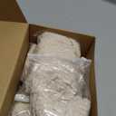 uxcell 4pcs Stool Covers Rectangle, Bar Stool Covers Saddle Seat Cover for Wooden Metal Bench Chair Beige