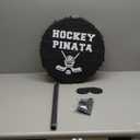 Jenaai 4 Pcs Hockey Party Favors Include 16" Hockey Piata Bat Blindfold Piata Stick and Confetti Bag for Hockey Theme Birthday Party Sports Party Reward Victory Celebration