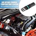 5149182AB Air Intake Temperature Sensor for Chrysler 200 11-17 | Air charge temperature sensor, Plastic Black, for Chrysler 200 3.6L 2011-2017