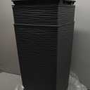 Mueller Janska M-Resin Heavy Duty Tall Planter, Indoor/Outdoor Grande Plant, Tree, Flower Pot, 2-Piece Set, 24, Modern Design, Built-in Drainage, Dark Gray (24 x 11.5")