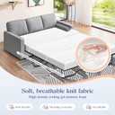 Srora 4 Inch Sofa Bed Mattress Replacement, Queen Size 72" x 59", CertiPUR-US Certified, Foldable Design with Breathable Removable Washable Cover for Sleeper Couch, RV, Guest Room
