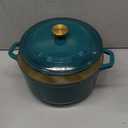 Mueller DuraCast 6 Quart Enameled Cast Iron Dutch Oven Pot with Lid, Heavy-Duty, Oven Safe up to 500 F & Across All Cooktops, Wedding Registry Ideas & Gifts, Emerald